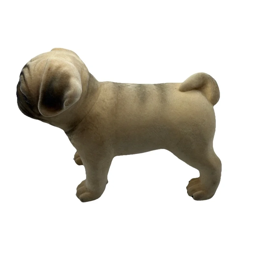 Realistic Pug Dog Statue Sculpture Unbranded